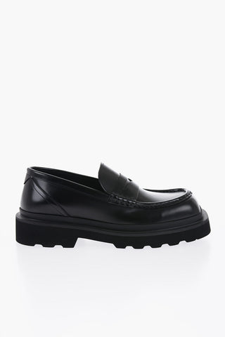 Brushed Leathers Penny Loafers