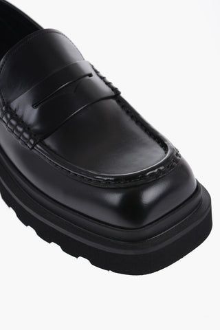 Brushed Leathers Penny Loafers