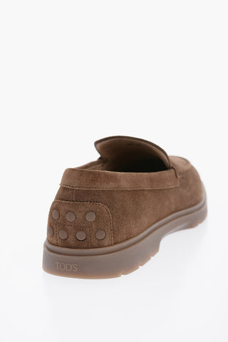 Suede Leather Penny Loafers