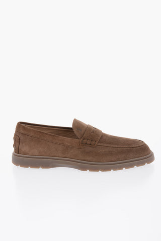 Suede Leather Penny Loafers