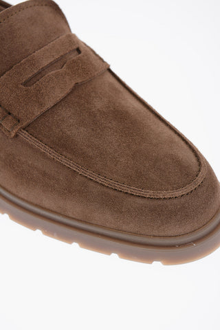 Suede Leather Penny Loafers