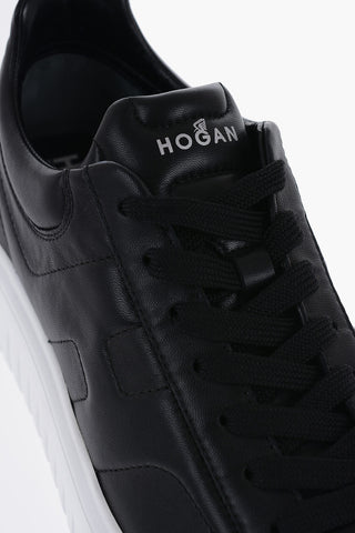 Leather Low-Top Sneakers With Creeper Sole