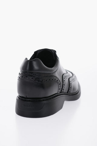 Leather Oxfords With Brogues details