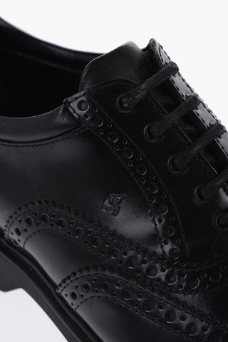 Leather Oxfords With Brogues details