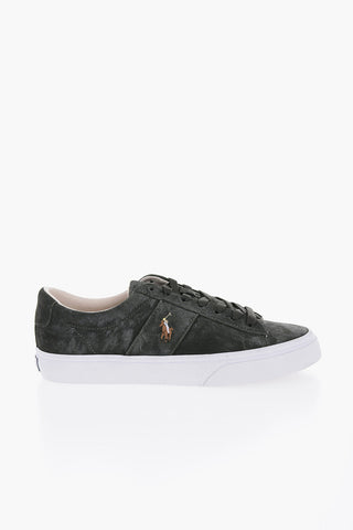 Sneakers Low-Top In Pelle Scamosciata Con Ricamo