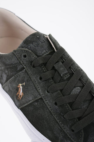 Sneakers Low-Top In Pelle Scamosciata Con Ricamo