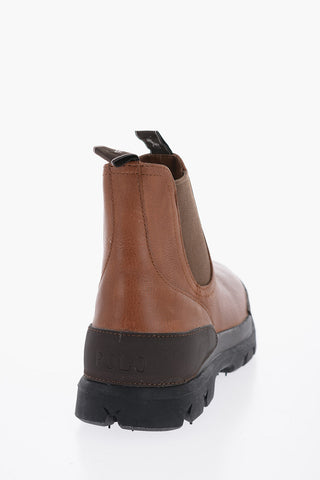 Hammered Leather Chelsea Boots