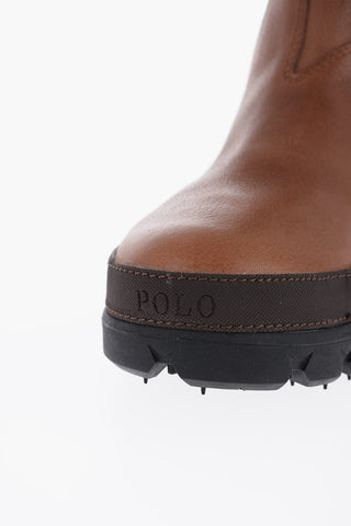 Hammered Leather Chelsea Boots