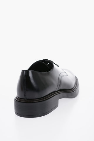Scarpe Derby In Pelle Spazzolata 