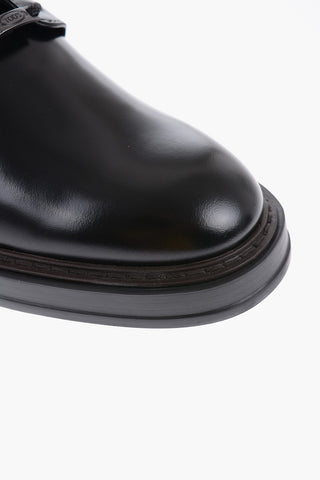 Scarpe Derby In Pelle Spazzolata 