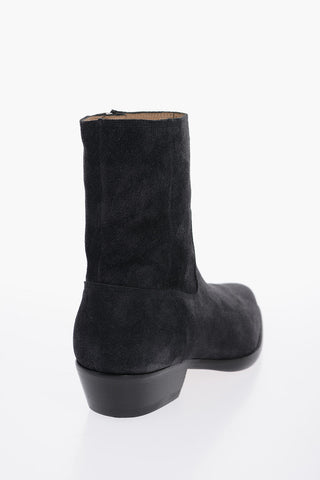 Pointed Suede Leather Boots