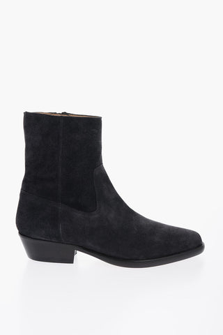 Pointed Suede Leather Boots