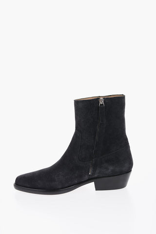 Pointed Suede Leather Boots