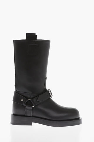 Leather BIKER Mid Boots