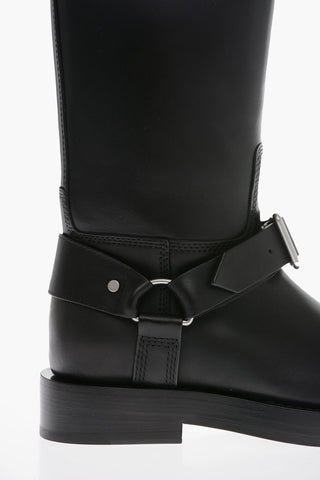 Leather BIKER Mid Boots