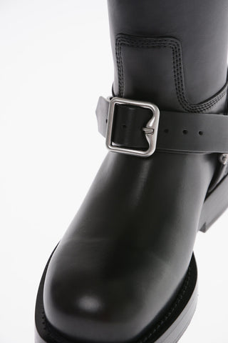 Leather BIKER Mid Boots
