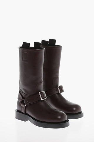 Stivali Mid BIKER in Pelle