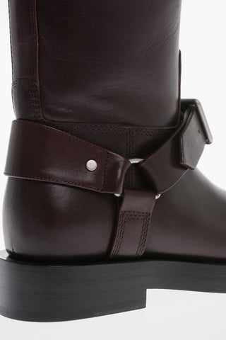 Stivali Mid BIKER in Pelle