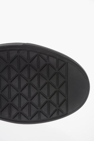 High-Top Sneakers With leather Details