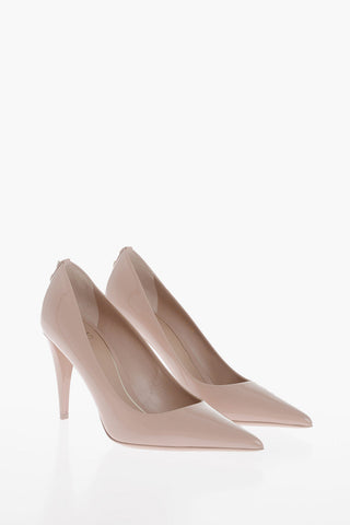 Patent Leather Pumps With Studded Detail