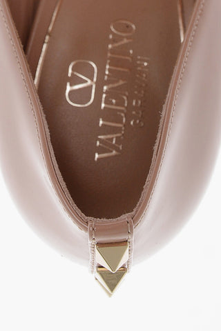 Patent Leather Pumps With Studded Detail