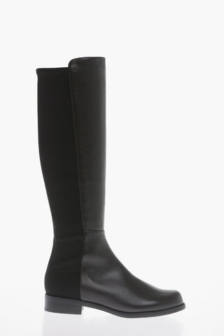 Fabric and Leather HALFNHALF Pull-On Boots