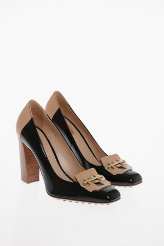 Leather Pumps With Clamp