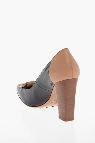 Leather Pumps With Clamp