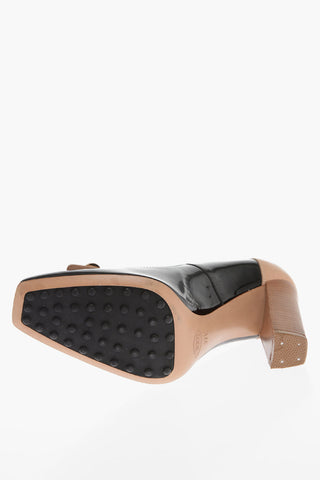 Leather Pumps With Clamp