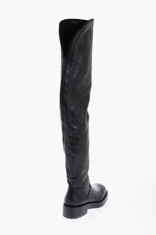 Leather NICKY High Boots with Zip Detailing