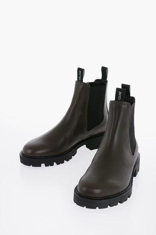 Leather MARGARET Chelsea Boots With Tank Sole