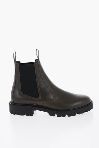 Leather MARGARET Chelsea Boots With Tank Sole
