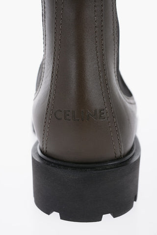 Leather MARGARET Chelsea Boots With Tank Sole