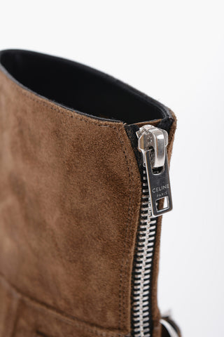 Suede Leather ISAAC Boots With Buckle Details