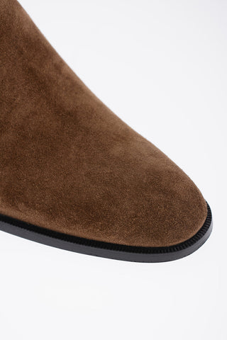 Suede Leather ISAAC Boots With Buckle Details