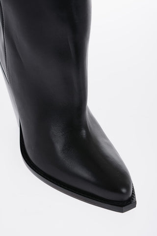 Leather LALEX Over-the-Knee Western Boots 10cm