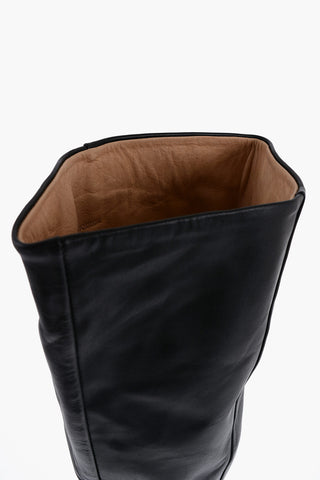 Over-the-Knee MALYX Leather Boots with Chunky Sole