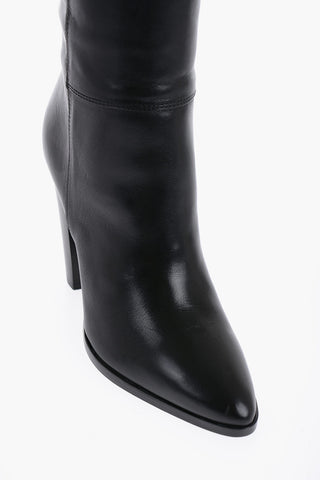 Stivali in Pelle WILTERN al Ginocchio 10cm