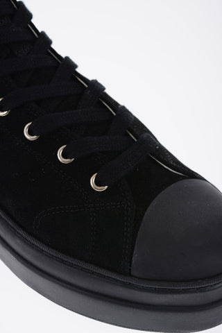 Suede AUSTIN High-top Sneakers with Printed Logo