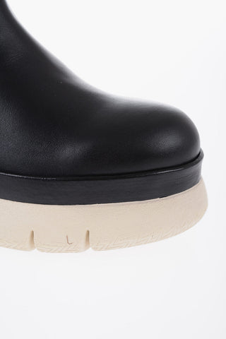 Leather MECILLE Chelsea Booties with Chulky Sole