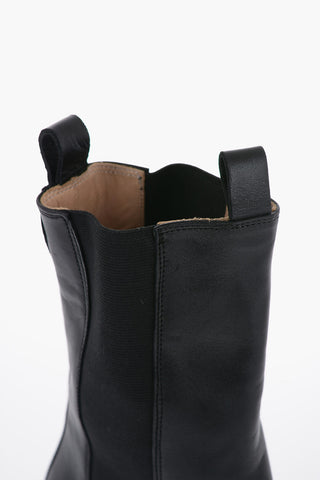 Leather MECILLE Chelsea Booties with Chulky Sole