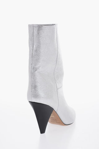 Stivaletti Texani LOCKY in Pelle Lamè 9cm