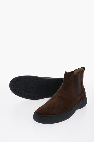 Suede Leather Chelsea Boots