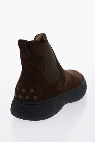 Suede Leather Chelsea Boots