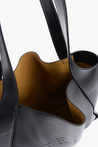 Vegan Leather With Perforated Logo