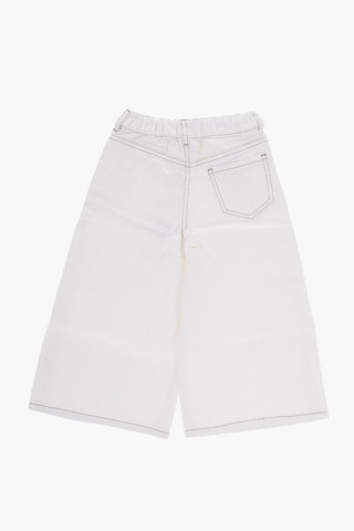 MM6 Solid Flared Jeans with Visible Seams