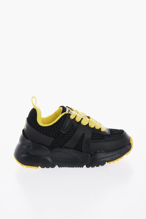 Leather S-MILLENIUM Low-Top Sneakers with Perforated Details
