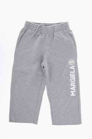 MM6 Einfarbige Sweatpants mit bedrucktem Logo