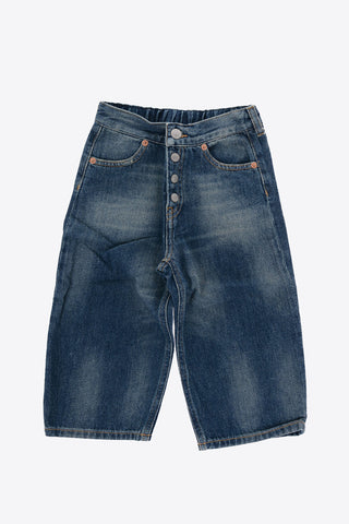 MM6 Jeans Effetto Vintage co Bottoni Logati