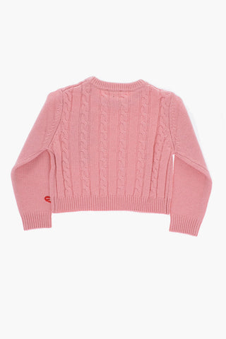 Maglia Girocollo KRECCI a Trecce in Tinta Unita